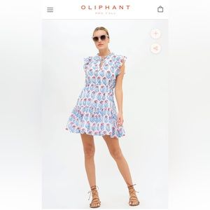 Oliphant Cinched Flirty Hampton Blue Dress